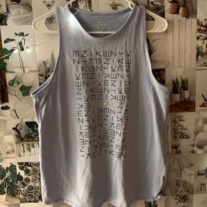 light blue nike tank !!